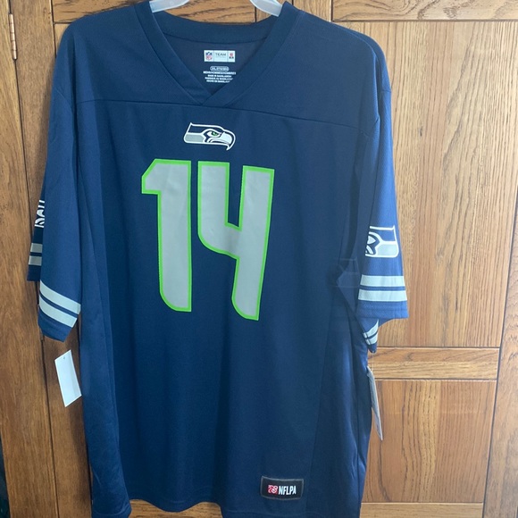 NFL Team Apparel, NFL Players Seattle Seahawks Jersey “METCALF 14” Size 2XL NWT - Picture 1 of 7